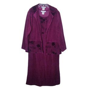 J.G. Hook Collection Corduroy 2 Piece Dress Set Women Size 14